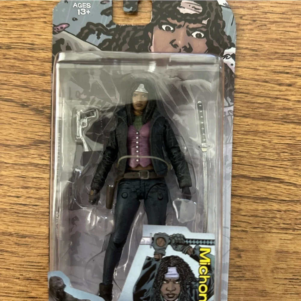 The Walking Dead Michonne plastic action Figurine & Accessories Fan Show Zombie